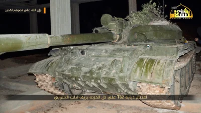 60groszyzawpis - T-62M przejęty przez Islamską Partię Turkiestanu w Tell Khizana

#...