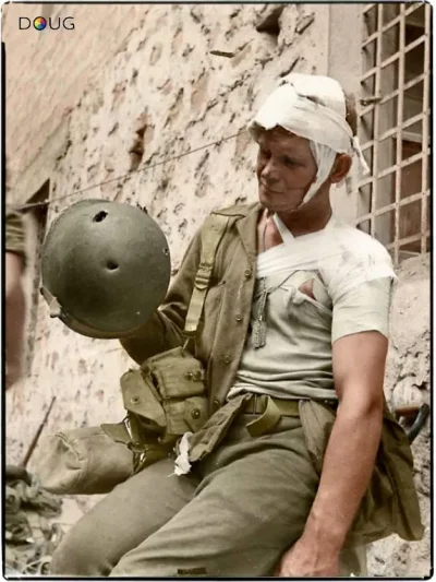 Hoverion - Amerykański żołnierz w podczas walk we Włoszech, 1943