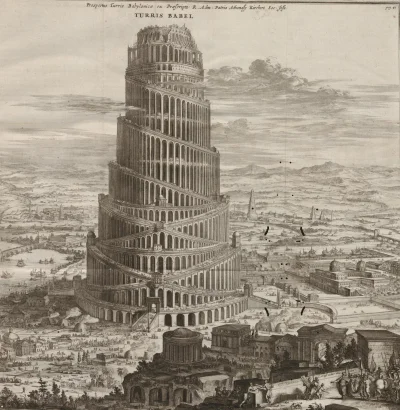 myrmekochoria - Athanasius Kircher, Wieża Babel, XVII wiek

#starszezwoje - blog ze...