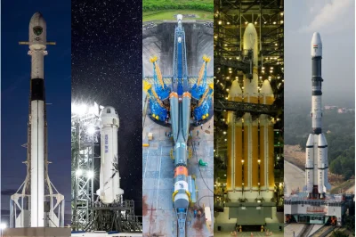 yolantarutowicz - 5 różnych rakiet, 5 kosmodromów na 3 kontynentach. Jeśli nie zawied...