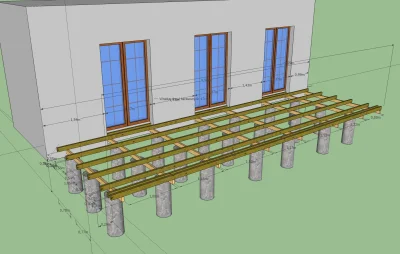 tmkg - Hej inżynierowie!
Planuję budowę tarasu z drewna, coś jak na załączonym obraz...