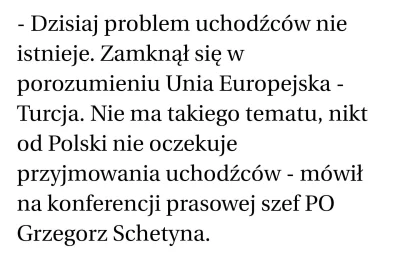 lucer - Wypowiedź lidera opozycji sprzed kilku dni