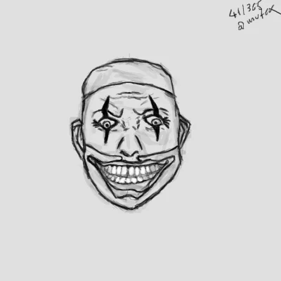 mufex - 41/365 Klown.
#365luty #mufexrysuje