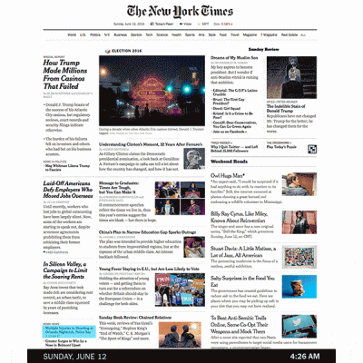 Deykun - Artykuły na stronie głównej The New York Times po zamachu w Orlando.
#gif #...