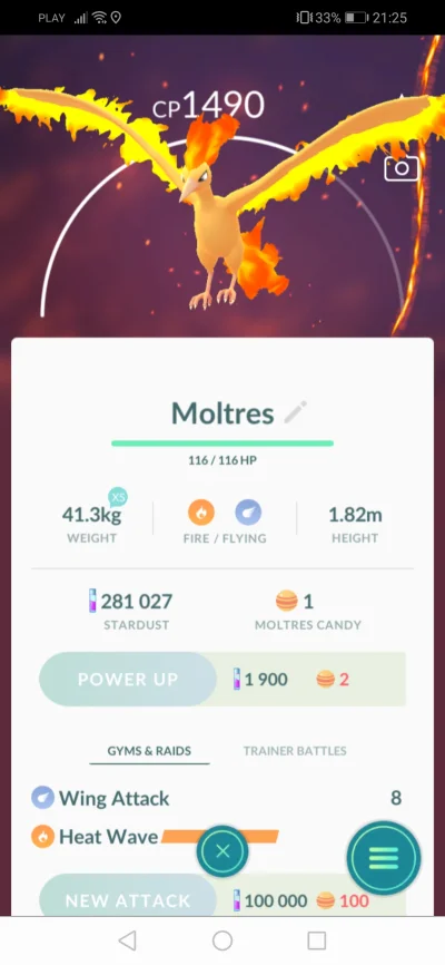 hafx1xe - Atencyjny Moltres na dziś, nie mam gdzie się nim pochwalić to chociaż tutaj...