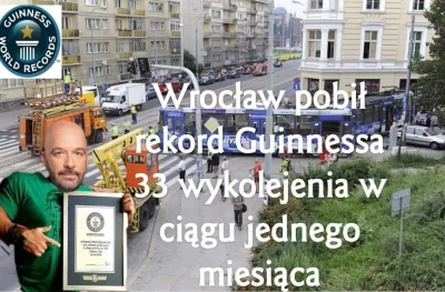 Domciu - #tramwaj #wykolejenie #wroclaw #rekord