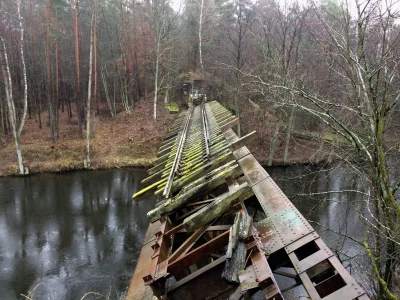 c.....i - Wysadzony most kolejowy nad Gwdą (zdjęcie zrobione przeze mnie) #fotografia...