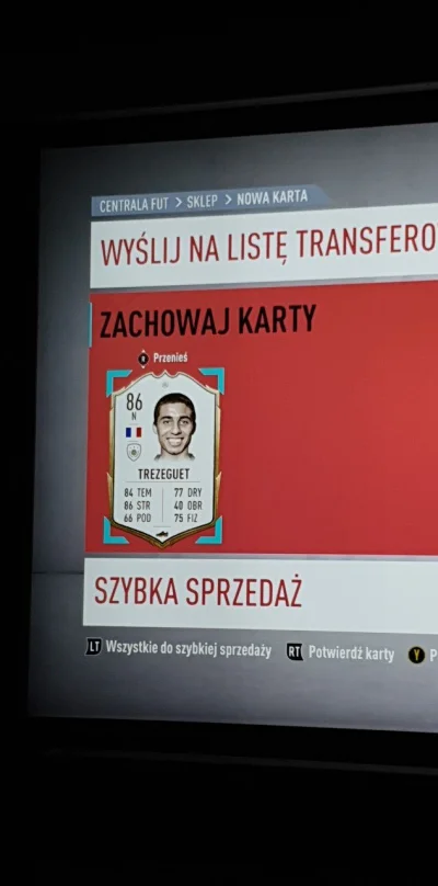 Saves - #fut 
#!$%@? czemu musialem trafić z francji akurat trezeguet :(