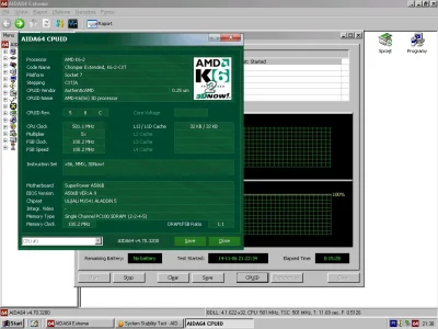 kicek3d - #pcmasterrace 

AMD K6-2 400 podkręcony na 500 (tylko poniesiony mnożnik) ᕙ...