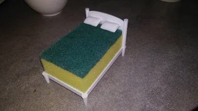Voobo - Pół roku temu zrobiłem rozdajo łóżka dla gąbki wydrukowanego na drukarce 3D. ...