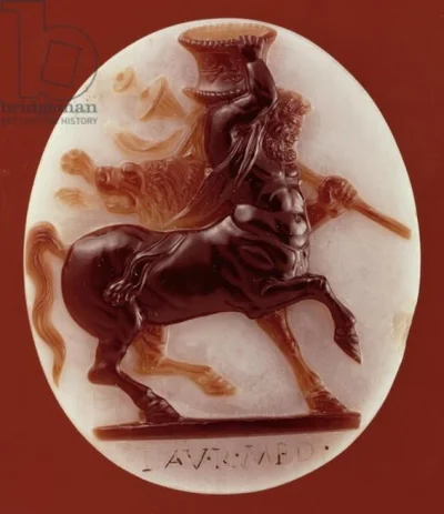 IMPERIUMROMANUM - KAMEA Z WIZERUNKIEM CENTAURA 

Rzymska kamea ukazująca centaura n...