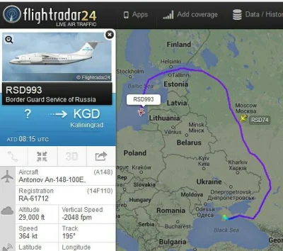 K.....y - Sprawdzają zachodnią granicę. 
#rosja #ukraina #flightradar #flightradar24