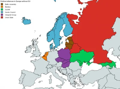 kono123 - Polityczne sojusze w Europie, pomijając Unię Europejską

SPOILER

#mapy...