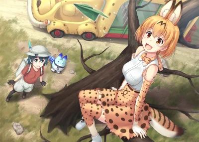 kedzior1916 - #randomanimeshit #kemonofriends #serval #kaban #luckybeast #kemonomimi