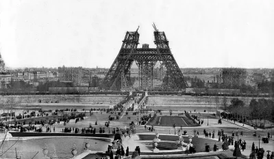 st_fot - Paryż, 1888. Budowa wieży Eiffla.

#francja #paryz #starezdjecia #historia...