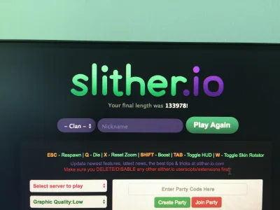 smsiak_pl - #slitherio #gry #slither Mój rekord :)