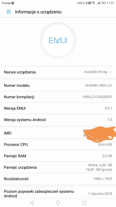 p.....8 - #android #huawei p9 lite

No całkiem spoko dają te aktualizacje. Oreo nie b...