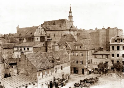HorribileDictu - Poznań, widok Nowego Rynku z okien Rejencji, koniec XIX w. Dawniej N...