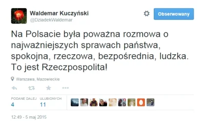 semper_heroica - Waldemar Kuczyński robi na Twitterze tzw. stójkę na #!$%@?, żeby tyl...
