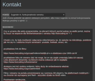 livecodingtv - Taki trochę #listotwarty

Zobaczymy... może się uda :)

#livecodin...