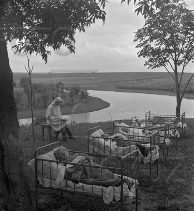 S.....n - Drzemka w przedszkolu na świeżym powietrzu - 1950 rok 

SPOILER

#fotog...