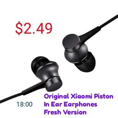 Prozdrowotny - Original Xiaomi Piston In Ear Earphones Fresh Version
Za $2.49 z kode...