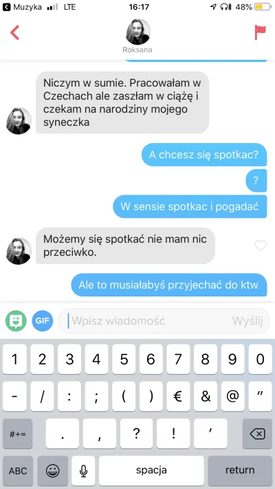 makakofonia - #tinder #p0lka Haha jeszcze się spytała czy mam auto. Ktos chętny skome...