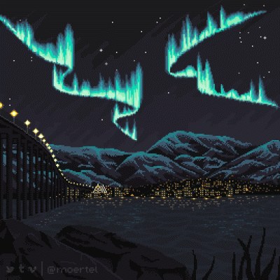 bizonekbozonek - Aurora
#pixelart #gif