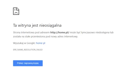 recenzor - W home.pl spora awaria. Nie działają strony, domeny, poczta. Nie działa st...