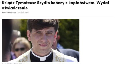 lakukaracza_ - Tymoteusz Szydło chce zrezygnować ze stanu duchownego.

Znalezisko -...