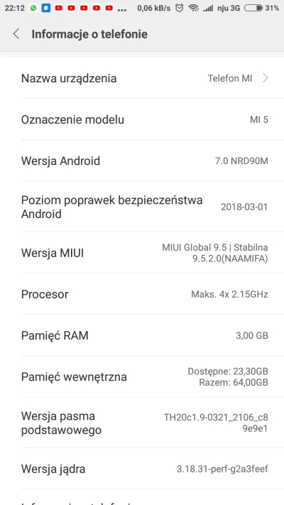 OloF1 - W Xiaomi mi5 przestał działać czytnik odcisków palca. 
Nie ma tego też w usta...