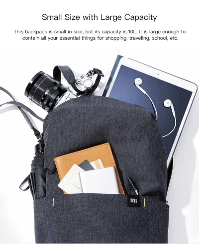 eternaljassie - Xiaomi Trendy Solid Color Lightweight Water-resistant Backpack w dobr...
