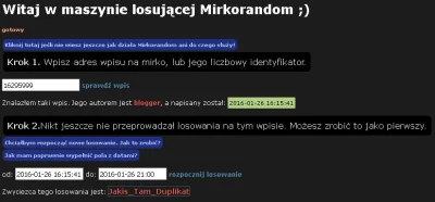 blogger - Napisałem to w osobnym wpisie ale napiszę i tutaj:
wygrał @JakisTamDuplika...