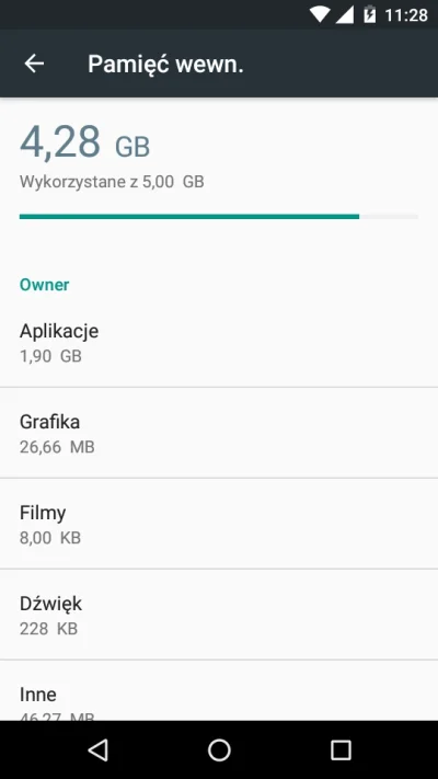 Manipulatorek - W swoim Moto G 2nd gen posiadam 8GB pamięci wbudowanej z czego 5 GB p...