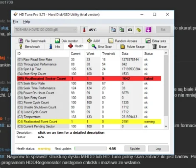Junpei1948 - @Neon1992: 

Jak próbuje skanować bad sectory, to HdTune nawet jednego...