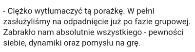 s.....o - Co jak co ale Lew przynajmniej ma jaja powiedzieć po meczu jak jest, nie to...