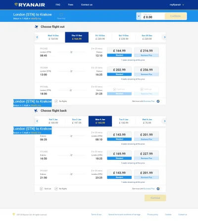 w.....u - @Gil-Galad: Z ciekawości sprawdziłem, lot Ryanem ze Stansted do Krakowa 17-...
