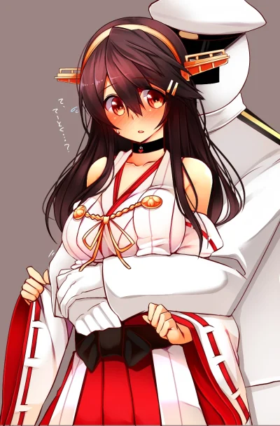 z.....s - #randomanimeshit #kantaicollection #haruna 
#tsukuikachou 
A... Admiral......