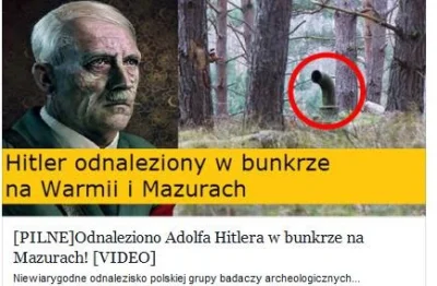 o.....y - @AntoniRysuje: 
Już przez chwilę myślałem, że odnaleziono Hitlera w bunkrz...
