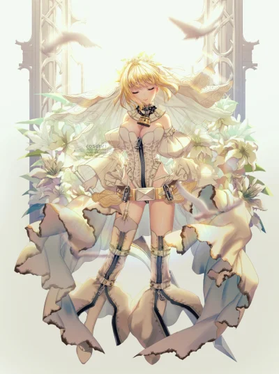 bakayarou - #randomanimeshit #fate #fateextra #neroclaudius #saberbride #oppai #anime...