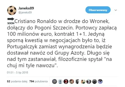 db95 - Pomysł #!$%@?, ale też śmieszy xD 

#mecz #szczecin #ekstraklasa #transfery