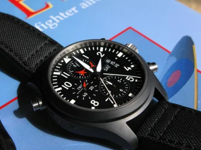 b.....6 - IWC Double Chronograph Top Gun


#watchboners