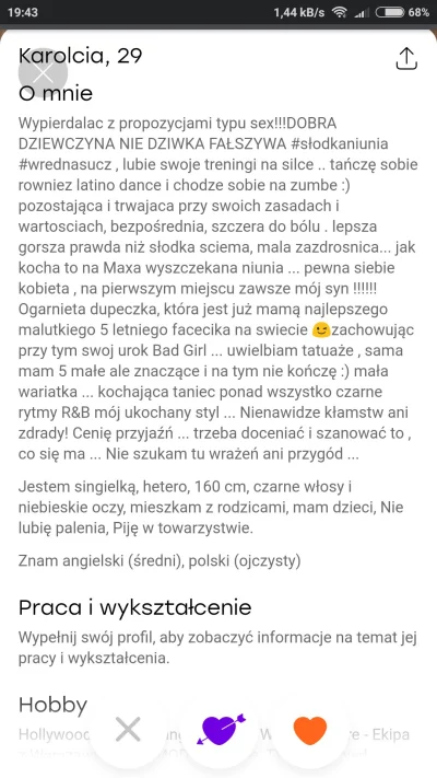 xcvw1 - #badoo #tinder #szaramyszkadlaanonka #rozowepaski

Któryś Mireczek zaintereso...