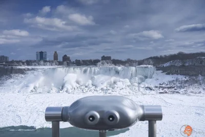wallofwudu - Niagara zamarza zimą! Sam wodospad aż takiego wrażenia nie robi, ale trz...