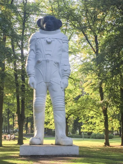 apaczessi - Zabrakło miejsca na pomnik małpy-kosmonauty powstałego ku pamięci wszystk...