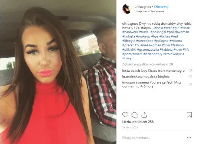 przegryw30lat - Ona na insta się przyznaje, że jest DIVA(dziwką)? Na innych zdj wystę...