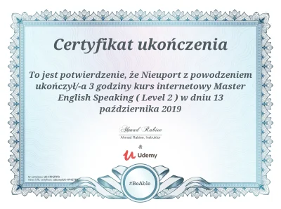 konik_polanowy - Master English Speaking ( Level 2 ) 

Całkiem przyjemny kurs, gdzi...