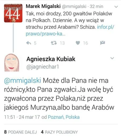 adableble - Każda normalna kobieta wolałaby być zgwałcona przez potomków Lechitów a n...