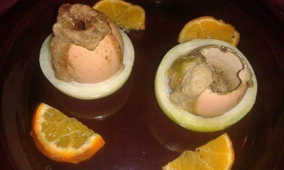 k.....i - #dziendobry #gotujzwykopem
Takie śniadanko dziś popełniłem
Jajeczne wulka...