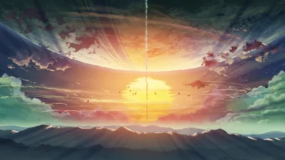 Azur88 - #randomanimeshit #anime #5centimeterspersecond #sky #clouds #landscape 

P...